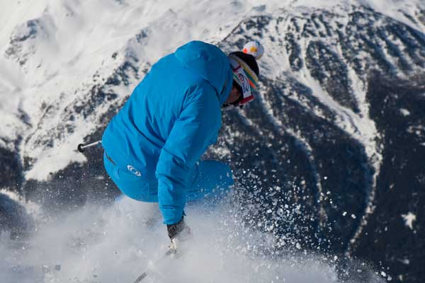 Nicko shredding the powder image of